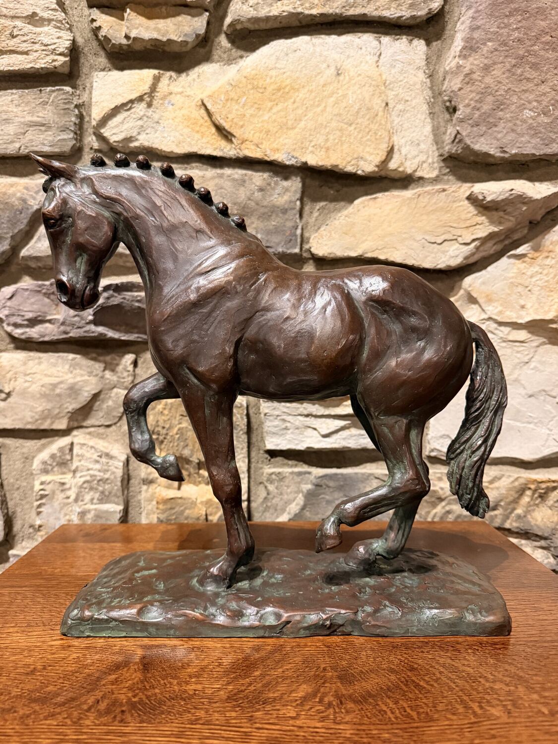 Jewels Goldstrike, bronze sculpture by Lydia Bacon