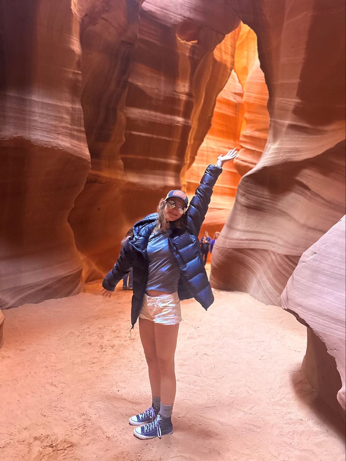 Lydia in Antelope Canyon