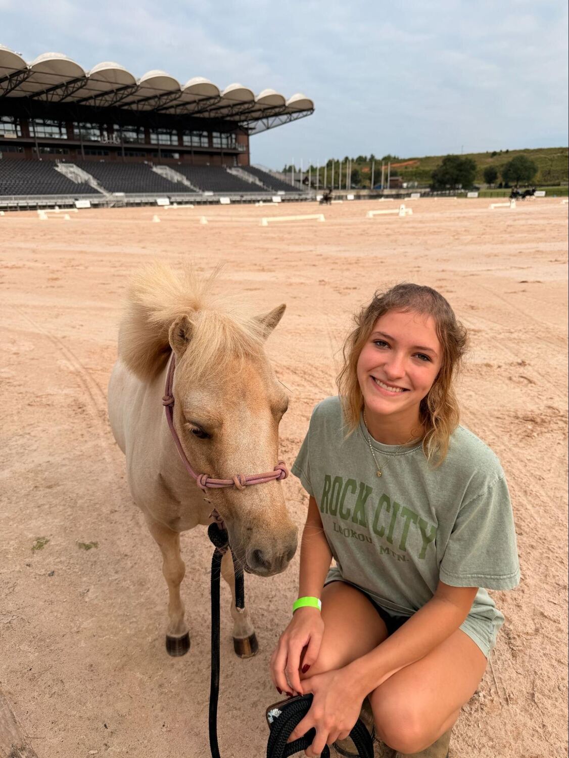 Lydia with her pony
